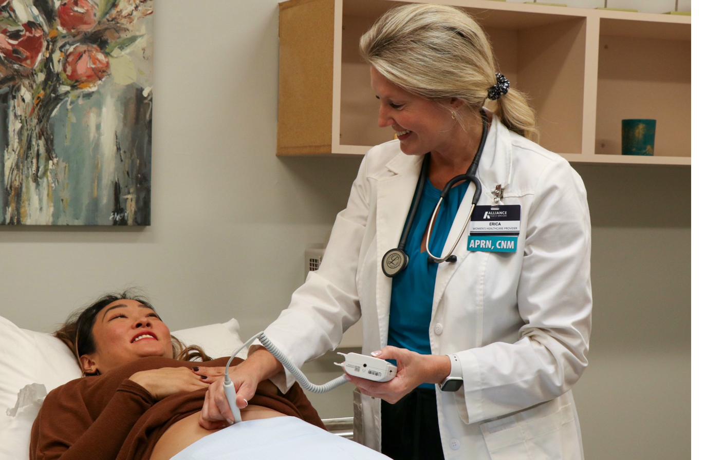 Licensed provider providing compassionate care at Alliance Women's Clinic